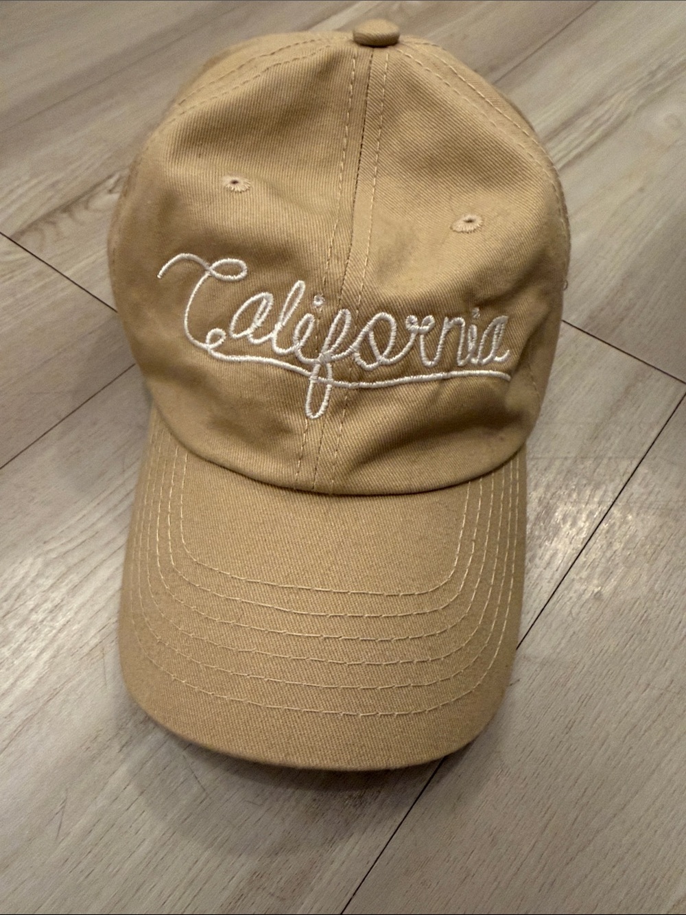 Beige Baseball Cap